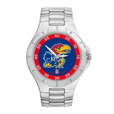 University of Kansas Jayhawk Pro Ii Man&#39;s Bracelet Watch UKS117