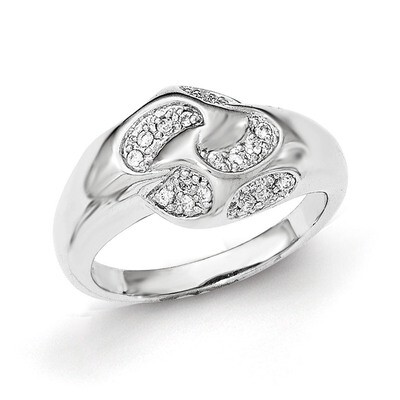 CZ Ring Sterling Silver QR6250-6