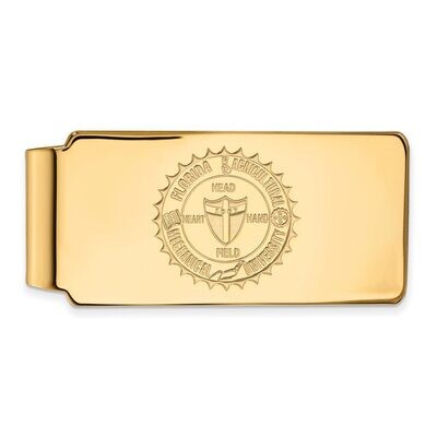 Florida A&amp;M University Money Clip Crest 14k Yellow Gold 4Y016FAM, MPN: 4Y016FAM, 886774873831