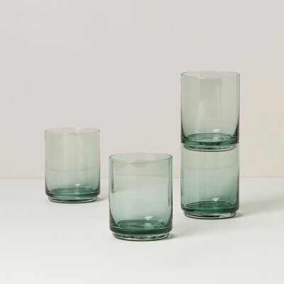 Lenox Tuscany Classics Stackable Glasses Tall Set of 4 Green 894303, MPN: 894303, 194372023283