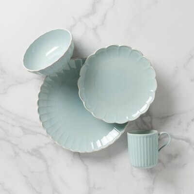 Lenox Frnch Perle Scallop Iceblue 4Pps 894512, MPN: 894512, 194372024426