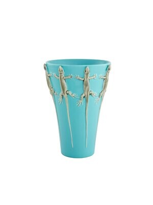 Bordallo Pinheiro Pinheiro Vase Vase with Lizzard Decorated, MPN: 65019752, 5600413600306
