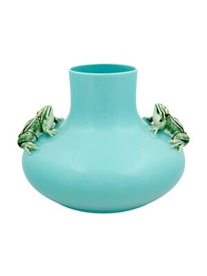 Bordallo Pinheiro Pinheiro Arte Bordallo Pinheiro Large Vase Two Frogs Decorated 65003916, MPN: 650…