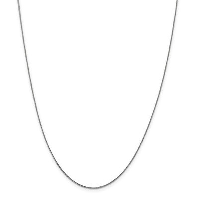 Leslie&#39;s 22 Inch .8 mm Diamond-cut Quadra Wheat Chain 14k White Gold HB-3070-22, MPN: 3070-22, 1911…