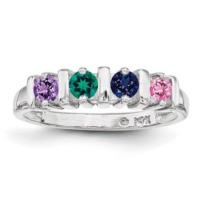 4 Birthstones Mother&#39;s Ring Sterling Silver XMR6/4SS, MPN: XMR6/4SS, 883957867304