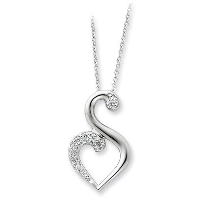 Journey of Friendship 18 Inch Necklace Sterling Silver with Diamonds QSX237, MPN: QSX237, 883957716…