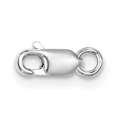 Standard Weight Lobster with Jump Ring Clasp 14k White Gold WG1615, MPN: WG1615,