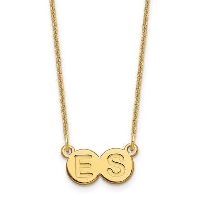 2 Letter Bubble Necklace 14k Gold XNA1324Y, MPN: XNA1324Y,