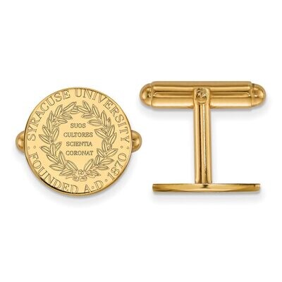 Syracuse University Crest Cufflinks 14k Yellow Gold 4Y041SYU, MPN: 4Y041SYU, 886774881102