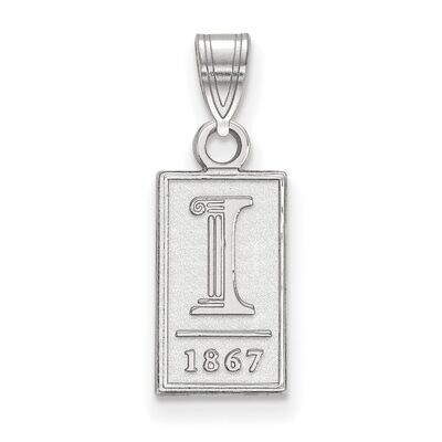 University of Illinois Small Pendant 10k White Gold 1W062UIL, MPN: 1W062UIL, 886774791685