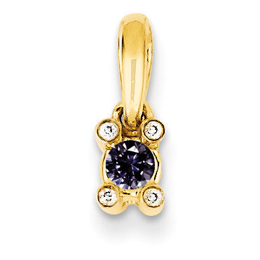 1 Birthstone Family Jewelry Diamond Semi-Set Pendant 14k Yellow Gold XMP31/1, MPN: XMP31/1, 8839574…
