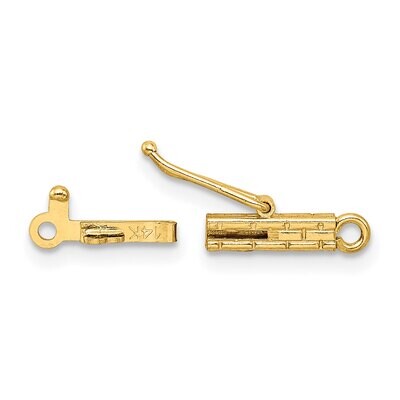 Rectangular Barrel Clasp 14k Yellow Gold YG1822, MPN: YG1822,