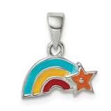 Enamel Rainbow Pendant Sterling Silver QC9644, MPN: QC9644, 886774082455