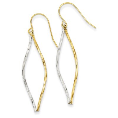 Twist Dangle Earrings 14k Two-Tone Gold YE1511, MPN: YE1511, 730703037781
