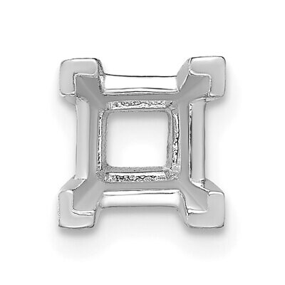 Square V-Prongs and Airline 3.5mm Setting 14k White Gold WG2623, MPN: WG2623,
