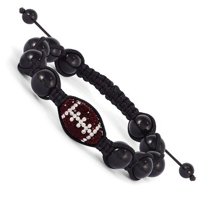 University of Alabama Football Macrame Bracelet Swarovski Elements SB6121-50