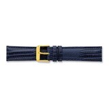 18mm Navy Teju Lizzard Grain Leather Watch Band 7.5 Inch Silver-tone Buckle BAW204-18, MPN: BAW204-…