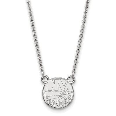 New York Islanders Small Pendant with Chain Necklace Sterling Silver SS013ISL-18, MPN: SS013ISL-18,…