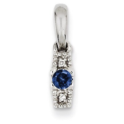 1 Birthstone Family Jewelry Diamond Semi-Set Pendant 14k White Gold XMPW50/1, MPN: XMPW50/1, 883957…