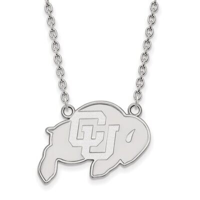 University of Colorado Large Pendant with Necklace Sterling Silver SS012UCO-18, MPN: SS012UCO-18, 8…