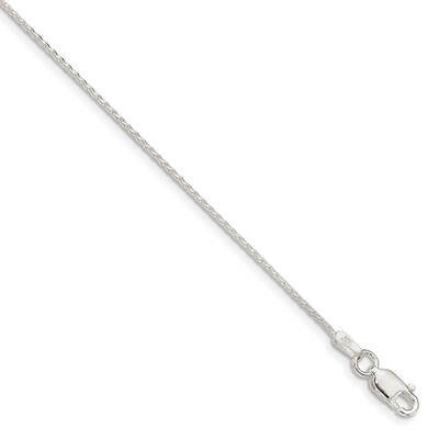 .95mm Diamond-Cut Round Spiga Chain 26 Inch Sterling Silver QSR030-26, MPN: QSR030-26,