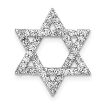 1/2Ct. Diamond Star Of David Chain Slide 14k White Gold PM3939-050-WA, MPN: PM3939-050-WA, 19690408…