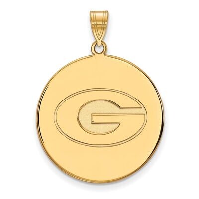 University of Georgia x-Large Disc Pendant 10k Yellow Gold 1Y078UGA, MPN: 1Y078UGA, 886774822921