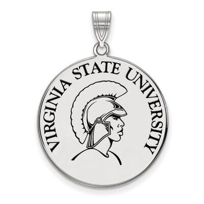 Virginia State University XLarge Enamel Disc Pendant Sterling Silver SS003VAS, MPN: SS003VAS, 88677…
