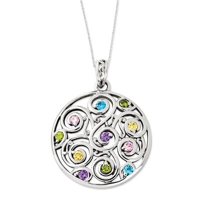Kaleidoscope Of Wishes 18 Inch Necklace Sterling Silver with Diamonds QSX462, MPN: QSX462, 88677497…
