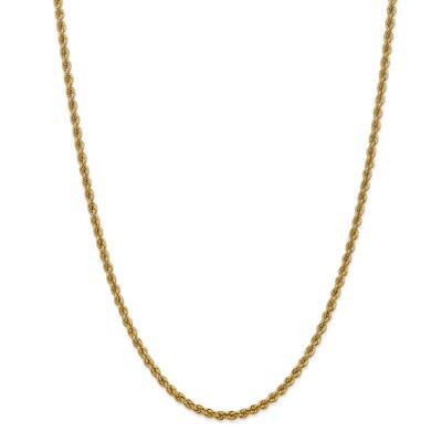Leslie&#39;s 22 Inch 3.0mm Solid Rope Chain 14k Gold HB-7055-22, MPN: 7055-22, 191101740848