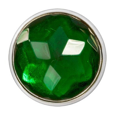 Nikki Lissoni Faceted Emarald Green Glass Silver-Plated 33mm Coin C1371SM, MPN: C1371SM, 8718627469…