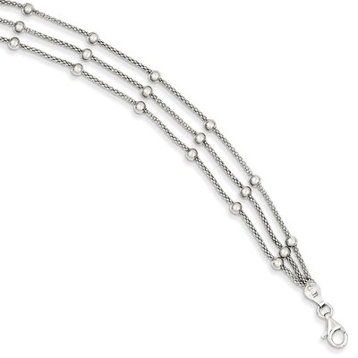 7 Inch Bracelet Sterling Silver Polished QH4953-7, MPN: QH4953-7, 191101276828