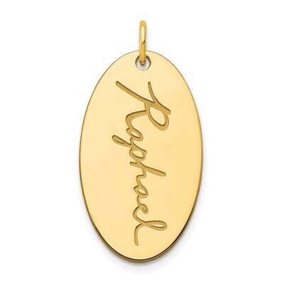 Oval Script Name Charm 10k Gold 10XNA973Y, MPN: 10XNA973Y, 191101991066