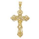 Inri Fleur De Lis Crucifix Pendant 10k Gold 10ZC250, MPN: 10ZC250, 196904100806