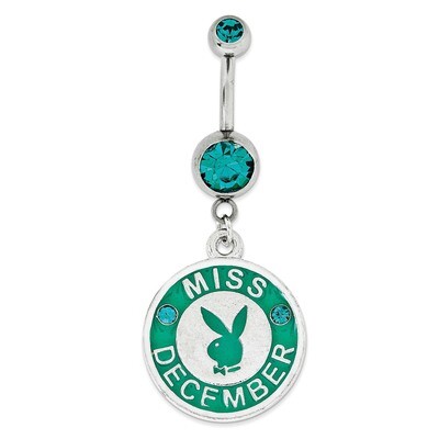 Playboy Miss December Belly Ring PBB167