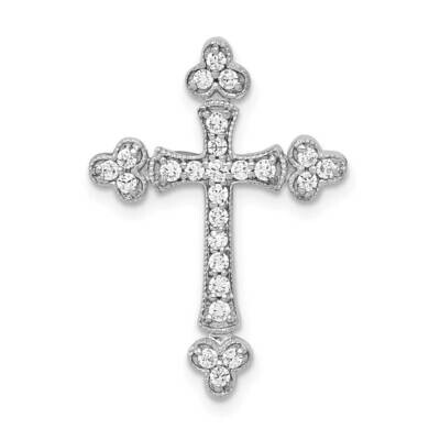 1/4Ct. Diamond Budded Cross Chain Slide 14k White Gold PM5070-025-WA, MPN: PM5070-025-WA, 883957382…