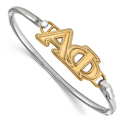 Alpha Phi Small Hook and Clasp Bangle Gold-plated Sterling Silver GP009APH-7, MPN: GP009APH-7, 1911…