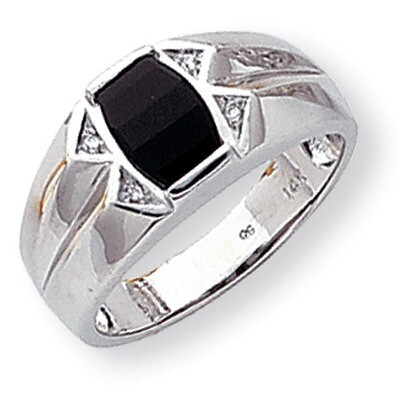 Diamond men&#39;s ring 14k White Gold Y1562AA, MPN: Y1562AA, 886774134345