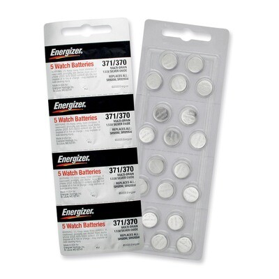 Energizer Watch Batteries Package of 20 WB371SP, MPN: WB371SP, 39800091437