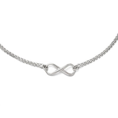 Leslie&#39;s Infinity Symbol Necklace - Sterling Silver HB-QLF200-18, MPN: QLF200-18, 886774286341