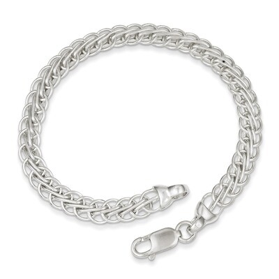 7.5 Inch Fancy Circle Link Bracelet Sterling Silver Polished QG3241-7.5, MPN: QG3241-7.5, 191101294…