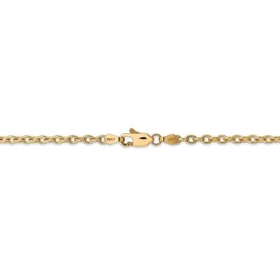 30 Inch 3.2mm Cable Chain 14k Yellow Gold PEN218-30, MPN: PEN218-30, 886774584744