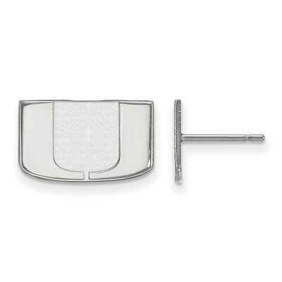 University of Miami x-Small Post Earrings 10k White Gold 1W008UMF, MPN: 1W008UMF, 191101096037