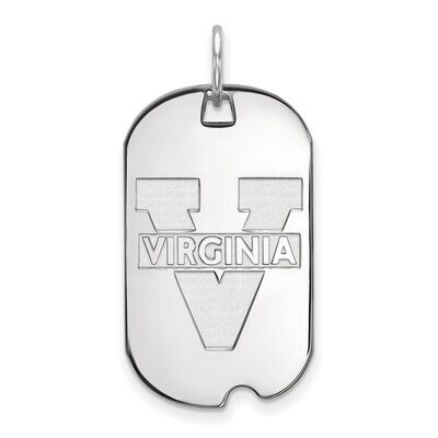 University of Virginia Small Dog Tag 10k White Gold 1W027UVA, MPN: 1W027UVA, 886774785035
