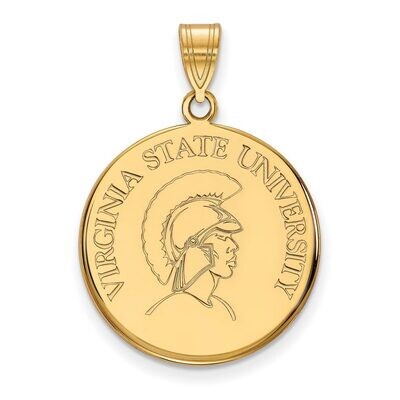 Virginia State University Large Disc Pendant 10k Yellow Gold 1Y001VAS, MPN: 1Y001VAS, 886774796413