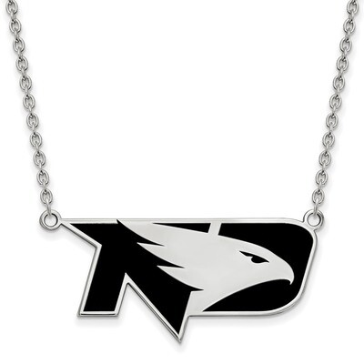 University of North Dakota Large Enamel Pendant with Necklace Sterling Silver SS036UNOD-18, MPN: SS…