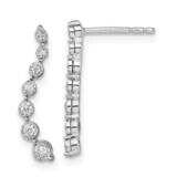 Graduating Diamond Post Earrings 14k White Gold EM8557-015-WA, MPN: EM8557-015-WA, 883957972510