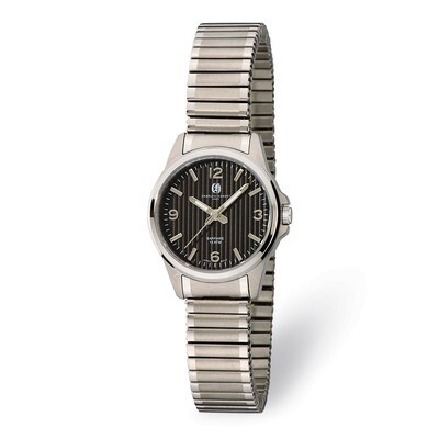 Charles Hubert Titanium Black Dial Expansion Band Ladies Watch XWA5514, MPN: XWA5514, 848870008029