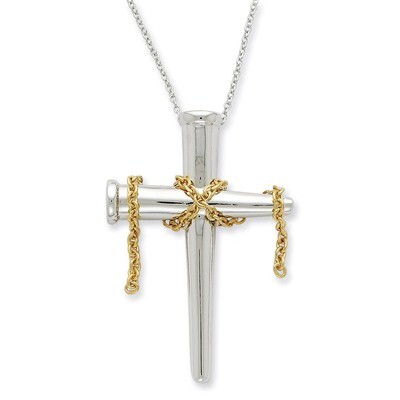 It Is Finished 18 Inch Necklace Sterling Silver Gold-plated QSX361, MPN: QSX361, 883957322476