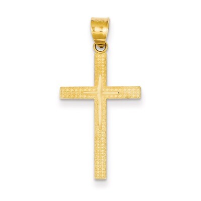Diamond -Cut Latin Cross Pendant 14k Gold D3568, MPN: D3568, 883957532097